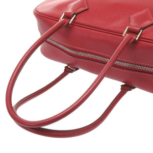 エルメス プリュム28 リセ ルージュヴィフ シルバー金具 □G刻印 ハンドバッグ バッグ 赤 0069 【中古】 HERMES