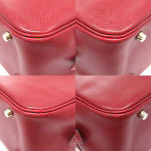 エルメス プリュム28 リセ ルージュヴィフ シルバー金具 □G刻印 ハンドバッグ バッグ 赤 0069 【中古】 HERMES