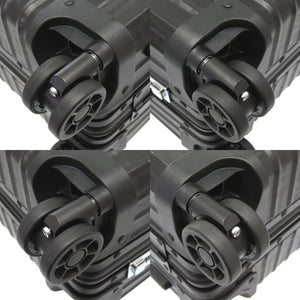 美品 リモワ × フェンディ FFロゴ 33L ズッカ柄 ブラック アルミ 972 90 02 3 キャリーバッグ バッグ 黒 0073 【中古】 RIMOWA メンズ