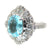 美品 天然パライバトルマリン2.22ct ダイヤ1.31ct Pt900 リング 指輪 ダイヤモンド プラチナ 13号 ブルー 青 ジュエリー アクセサリー 0094【中古】レディース