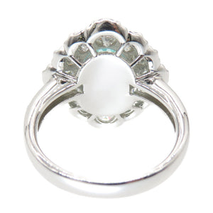 美品 天然パライバトルマリン2.22ct ダイヤ1.31ct Pt900 リング 指輪 ダイヤモンド プラチナ 13号 ブルー 青 ジュエリー アクセサリー 0094【中古】レディース