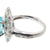 美品 天然パライバトルマリン2.22ct ダイヤ1.31ct Pt900 リング 指輪 ダイヤモンド プラチナ 13号 ブルー 青 ジュエリー アクセサリー 0094【中古】レディース