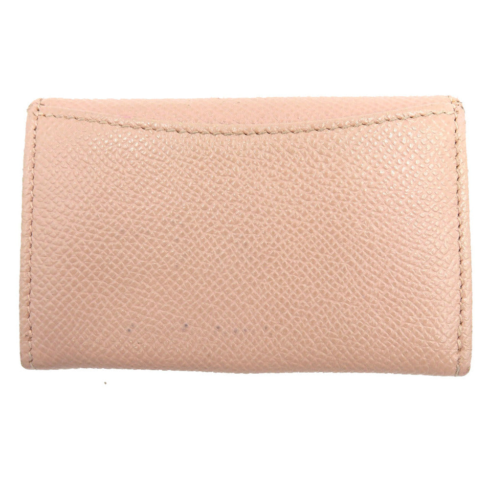 ブルガリ ブルガリブルガリ コインケース 小銭入れ ピンク レザー シルバー金具 財布 【中古】0111 BVLGARI