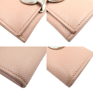 ブルガリ ブルガリブルガリ コインケース 小銭入れ ピンク レザー シルバー金具 財布 【中古】0111 BVLGARI
