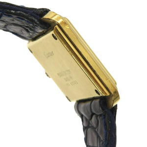 カルティエ ステップドタンク アンティーク 手巻き 腕時計 SS/マットクロコ ホワイト 白文字盤 0121【中古】CARTIER レディース