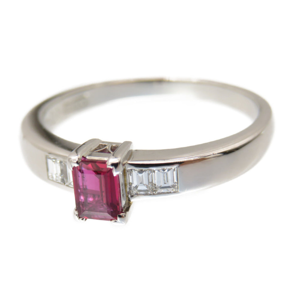 美品 ディオール ルビー0.28ct / ダイヤ0.14ct Pt900 リング 指輪 13号 アクセサリー ジュエリー 0154【中古】Dior レディース