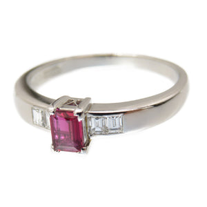 美品 ディオール ルビー0.28ct / ダイヤ0.14ct Pt900 リング 指輪 13号 アクセサリー ジュエリー 0154【中古】Dior レディース