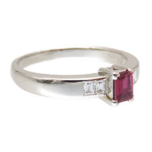 美品 ディオール ルビー0.28ct / ダイヤ0.14ct Pt900 リング 指輪 13号 アクセサリー ジュエリー 0154【中古】Dior レディース