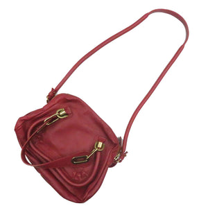 美品 クロエ パラティ スモール ベリーカップケーキ レッド レザー 2WAY ショルダーバッグ ハンドバッグ 0162 【中古】 Chloe