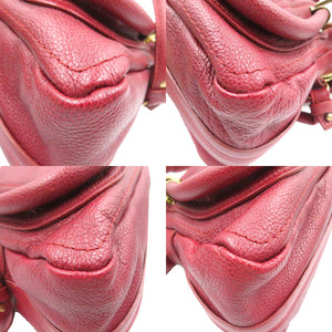 美品 クロエ パラティ スモール ベリーカップケーキ レッド レザー 2WAY ショルダーバッグ ハンドバッグ 0162 【中古】 Chloe