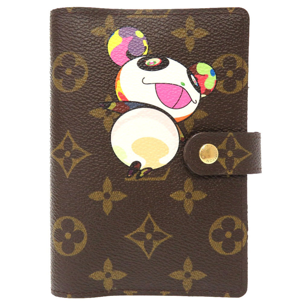 新品同様 ルイ ヴィトン モノグラム アジェンダPM パンダ 村上隆 R20011 手帳カバー 手帳 LV 0166 【中古】 LOUIS VUITTON