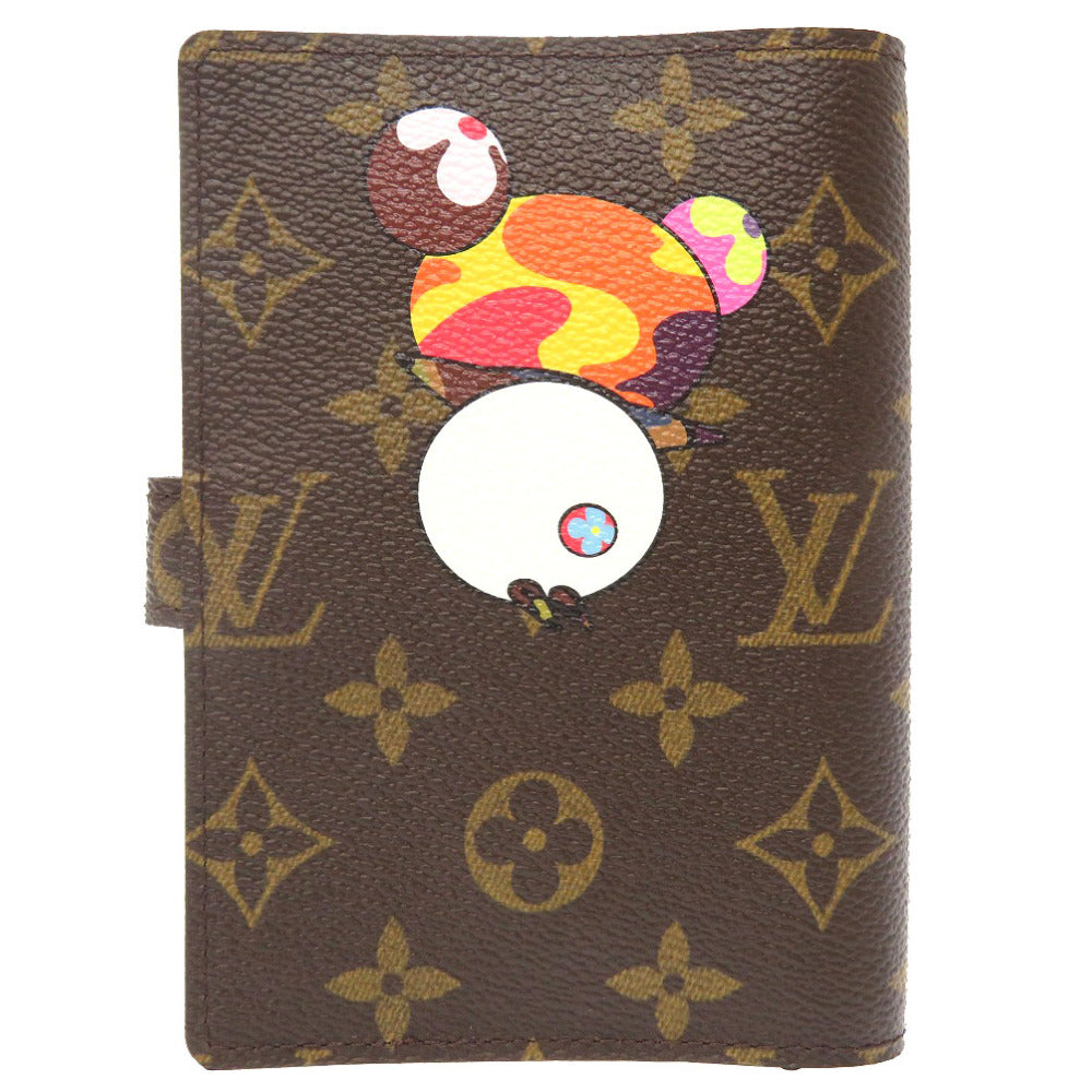 新品同様 ルイ ヴィトン モノグラム アジェンダPM パンダ 村上隆 R20011 手帳カバー 手帳 LV 0166 【中古】 LOUIS VUITTON