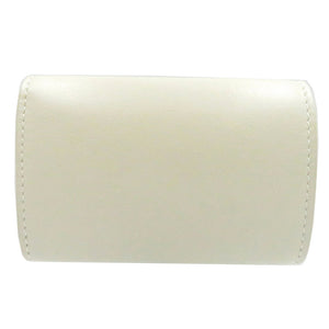 新品同様 サンローランパリ レザー ベージュ ゴールド金具 637420 コンパクトウォレット 三つ折り財布 637420 財布 0218 【中古】 SAINT LAURENT