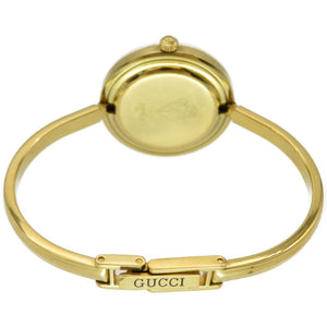 グッチ チェンジベゼル 11/12.2 クオーツ  腕時計 /GP ホワイト 白文字盤 0325【中古】GUCCI メンズ