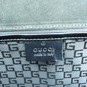 美品 グッチ キャンバス レザー ブラック ゴールド金具 001 4218 ショルダーバッグ バッグ 黒 0333 【中古】 GUCCI