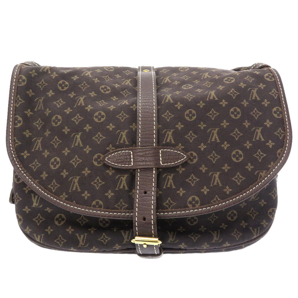 美品 ルイ ヴィトン モノグラム ミニ ラン ソミュール30 M95227 エベヌ ショルダーバッグ バッグ LV 0360 【中古】 LOUIS VUITTON