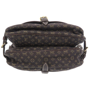 美品 ルイ ヴィトン モノグラム ミニ ラン ソミュール30 M95227 エベヌ ショルダーバッグ バッグ LV 0360 【中古】 LOUIS VUITTON