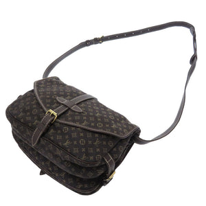美品 ルイ ヴィトン モノグラム ミニ ラン ソミュール30 M95227 エベヌ ショルダーバッグ バッグ LV 0360 【中古】 LOUIS VUITTON
