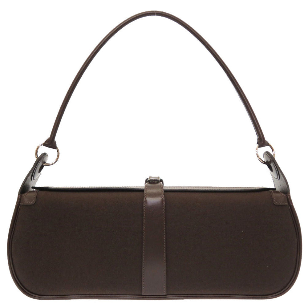 美品 エルメス ラグビー トワルオフィシエ ブラウン シルバー金具 □I刻印 ショルダーバッグ バッグ 茶 0374 【中古】 HERMES