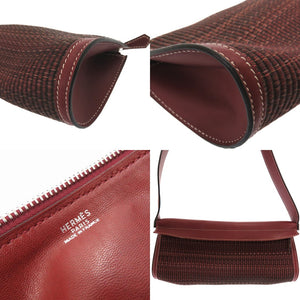 エルメス ヨーバッグ ブッフル/クリノラン ルージュアッシュ 変えバック付 ショルダーバッグ  0029【中古】HERMES