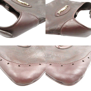 グッチ グッチシマ 145778 ワンショルダーバッグ ハンドバッグ ブラウン ゴールド金具 【中古】0098