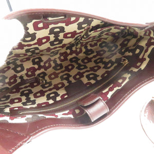 グッチ グッチシマ 145778 ワンショルダーバッグ ハンドバッグ ブラウン ゴールド金具 【中古】0098