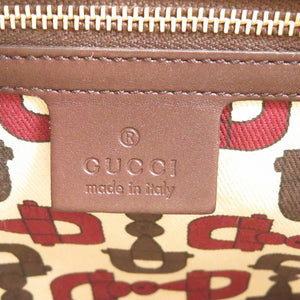 グッチ グッチシマ 145778 ワンショルダーバッグ ハンドバッグ ブラウン ゴールド金具 【中古】0098