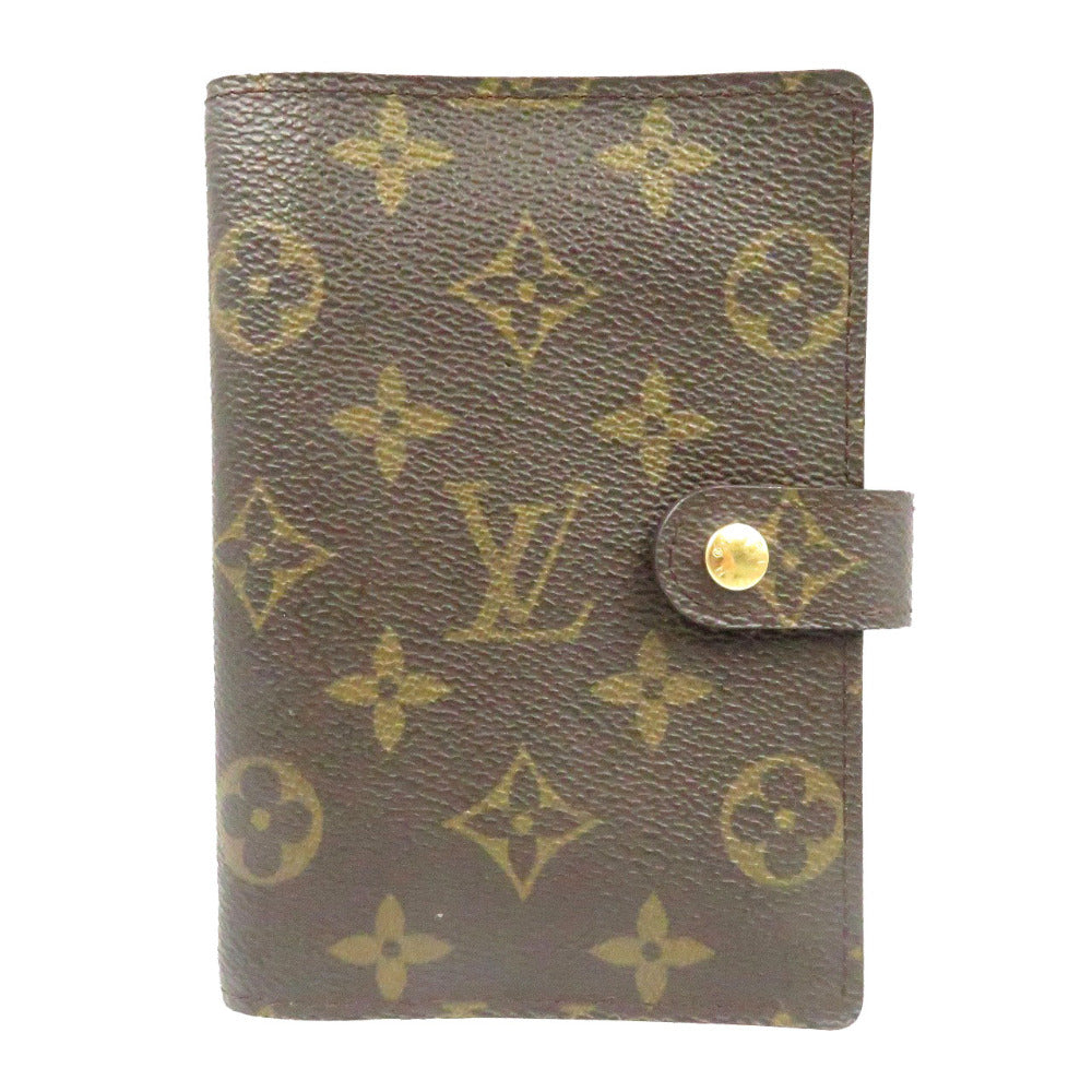 美品 ルイ ヴィトン アジェンダPM モノグラム R20005 ブラウン 茶 モノグラムキャンバス 手帳カバー 0102【中古】LOUIS VUITTON