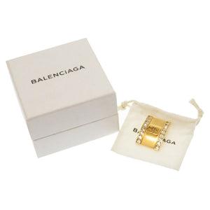 美品 バレンシアガ ビッグイヤリング 片耳 ゴールド メタル アクセサリー 0143【中古】BALENCIAGA