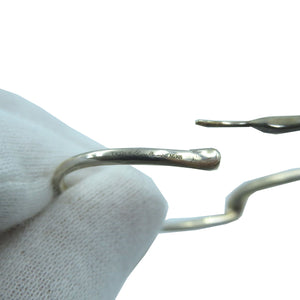 ティファニー オープンハート フープ ピアス エルサ ペレッティ シルバー925 ミディアム 0147【中古】TIFFANY&Co.