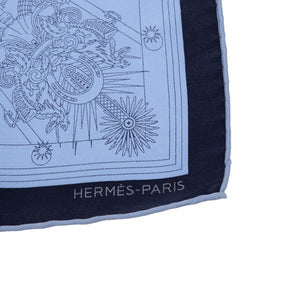 未使用 エルメス カレ45 プチカレ C'est La Fete セラフィット シルク マリン スカーフ 0201 【中古】 HERMES