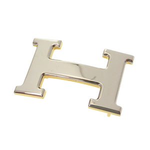 美品 エルメス Hベルト ブラウン オレンジ リバーシブル レザー バックル ゴールド シルバー金具 ベルト 0249 【中古】 HERMES メンズ