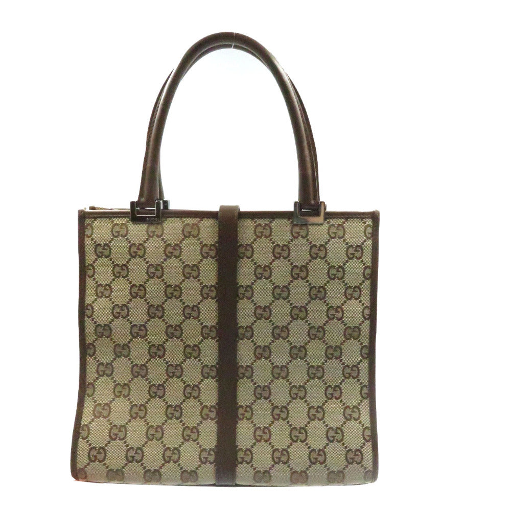 グッチ ジャッキー 002 1065 GG柄 トートバッグ ハンドバッグ ベージュ GGキャンバス 0013【中古】GUCCI