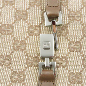 グッチ ジャッキー 002 1065 GG柄 トートバッグ ハンドバッグ ベージュ GGキャンバス 0013【中古】GUCCI