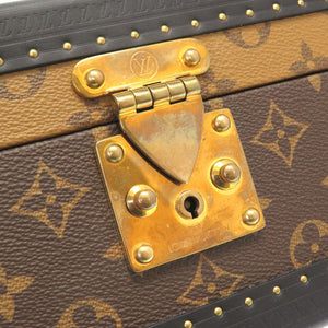 美品 ルイ ヴィトン モノグラム リバース コフレ トレゾール M20094 ジュエリーボックス ケース 箱 LV 0028 【中古】 LOUIS VUITTON