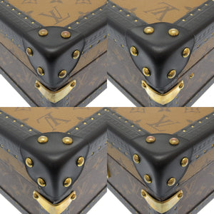 美品 ルイ ヴィトン モノグラム リバース コフレ トレゾール M20094 ジュエリーボックス ケース 箱 LV 0028 【中古】 LOUIS VUITTON