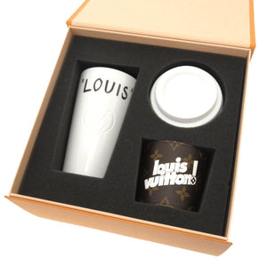 未使用 ルイ ヴィトン モノグラム カップ ルイ GI0653 タンブラー 陶器 ホワイト カップ LV 0029 【中古】 LOUIS VUITTON
