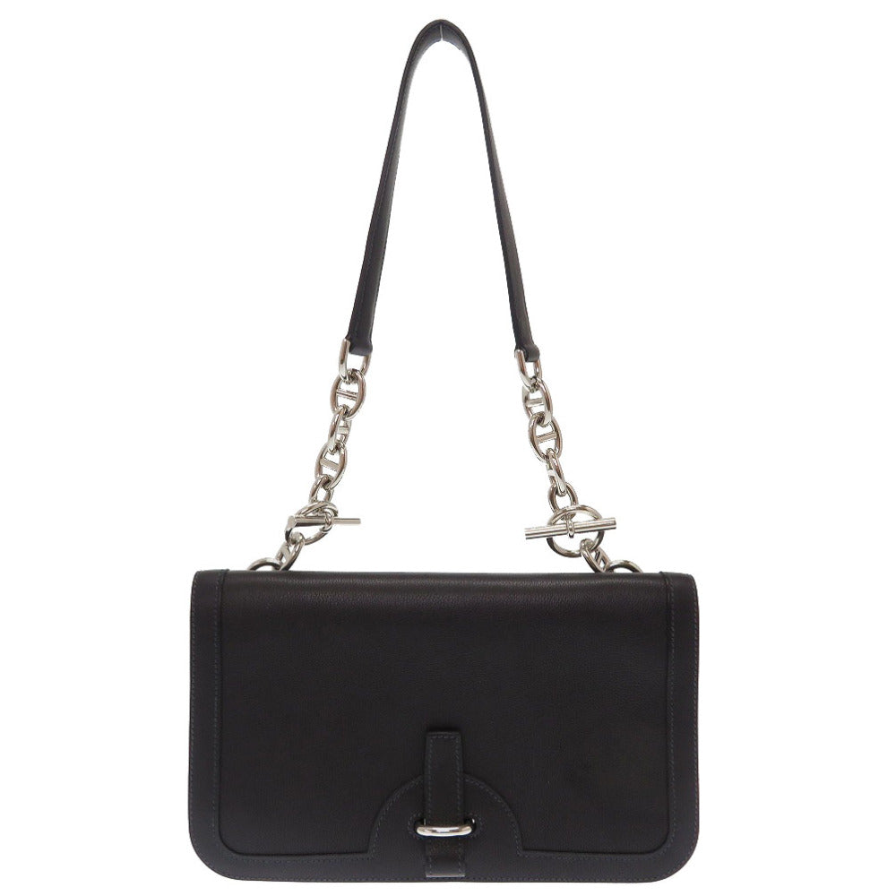 美品 エルメス サックアメイン エバーカラー ブルーインディゴ シルバー金具 □N刻印 シェーヌダンクル ショルダーバッグ バッグ 紺 0030 【中古】 HERMES