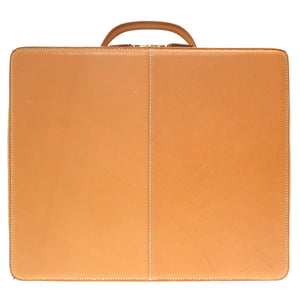 エルメス エールライトMM ヴァッシュ ナチュラル シルバー金具 □I刻印 ブリーフケース バッグ 茶 0031 【中古】 HERMES メンズ