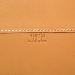 エルメス エールライトMM ヴァッシュ ナチュラル シルバー金具 □I刻印 ブリーフケース バッグ 茶 0031 【中古】 HERMES メンズ