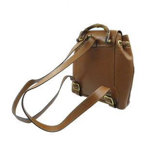 グッチ バンブー レザー ブラウン 03 2265 0030 ミニリュックサック バックパック バッグ 茶 0045 【中古】 GUCCI