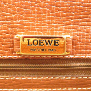 ロエベ バルセロナ レザー ブラウン ヴィンテージ 2WAY ハンドバッグ ショルダーバッグ バッグ 茶 0047 【中古】 LOEWE