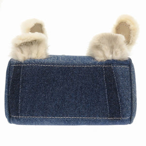 新品同様 レディメイド ドールバッグ デニム ブルー シルバー金具 ハンドバッグ バッグ ドール 青 0050 【中古】 READYMADE