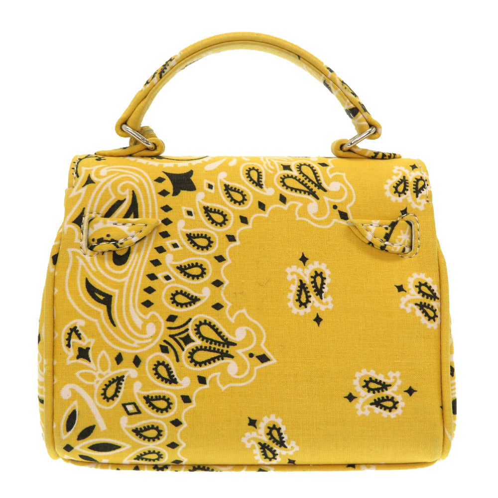新品同様 レディメイド ドールバッグ キャンバス イエロー ブラック 2WAY ハンドバッグ バッグ 黄 黒 0051【中古】READYMADE