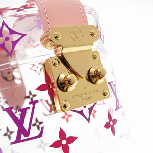 美品 ルイ ヴィトン モノグラム ボワット スコット レザー プレキシグラス ピンク ジュエリー ケース ボックス 小物入れ LV 0071 【中古】 LOUIS VUITTON