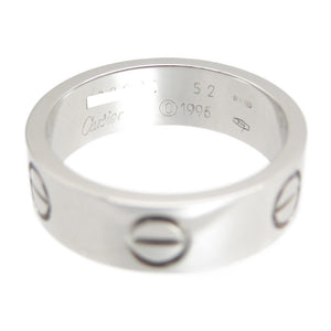 新品同様 カルティエ ラブリング 750WG #52 指輪 K18WG ホワイトゴールド 12号 ジュエリー アクセサリー 0097【中古】CARTIER レディース