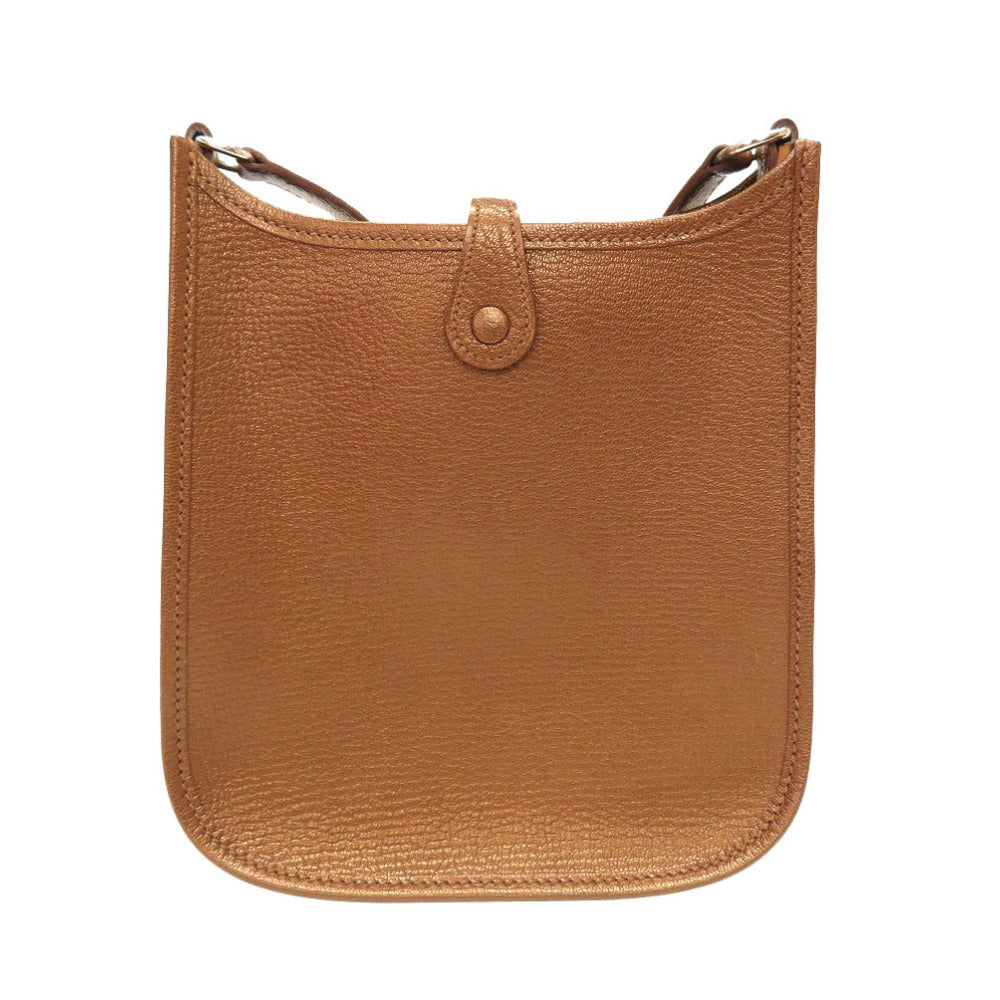 未使用 エルメス エブリンTPM シェーブル ブロンズ シルバー金具 御堂筋限定 □K刻印 ショルダーバッグ バッグ 茶 0001 【中古】 HERMES