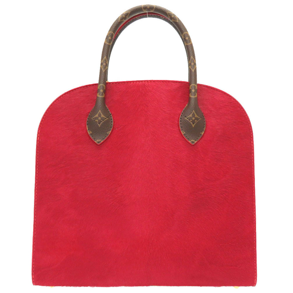 美品 ルイ ヴィトン × クリスチャンルブタン モノグラム アイコノクラスト M41234 スタッズ ハラコ ハンドバッグ バッグ LV 0013【中古】LOUIS VUITTON × Christian Louboutin