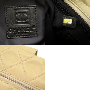 美品 シャネル スポーツライン レザー ベージュ 12番台 ココマーク ショルダーバッグ バッグ 0037 【中古】 CHANEL