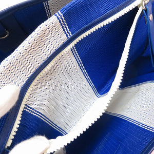 美品 シャネル スポーツライン トートバッグ ポーチ付 ブルー/オレンジ 0044【中古】CHANEL